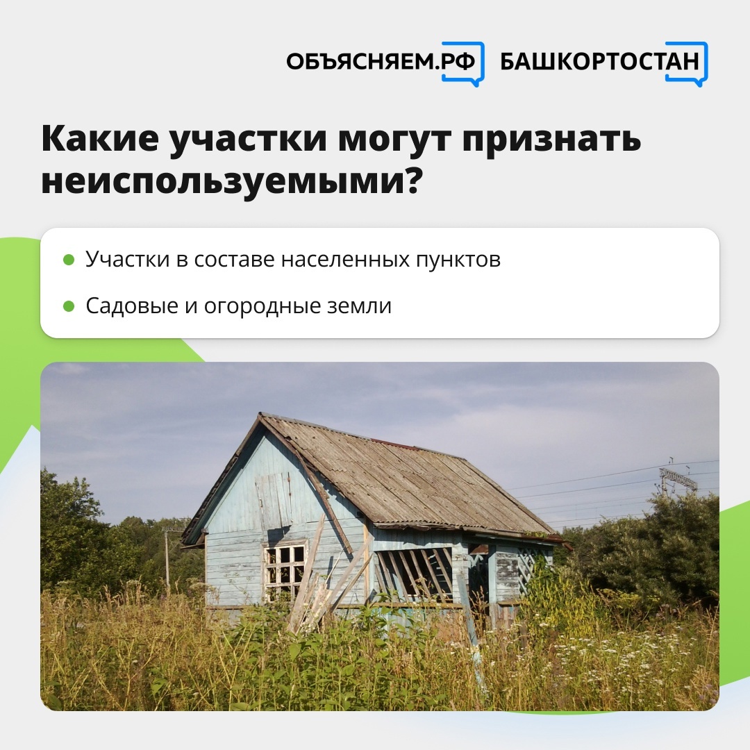 Когда земельный участок могут признать неиспользуемым