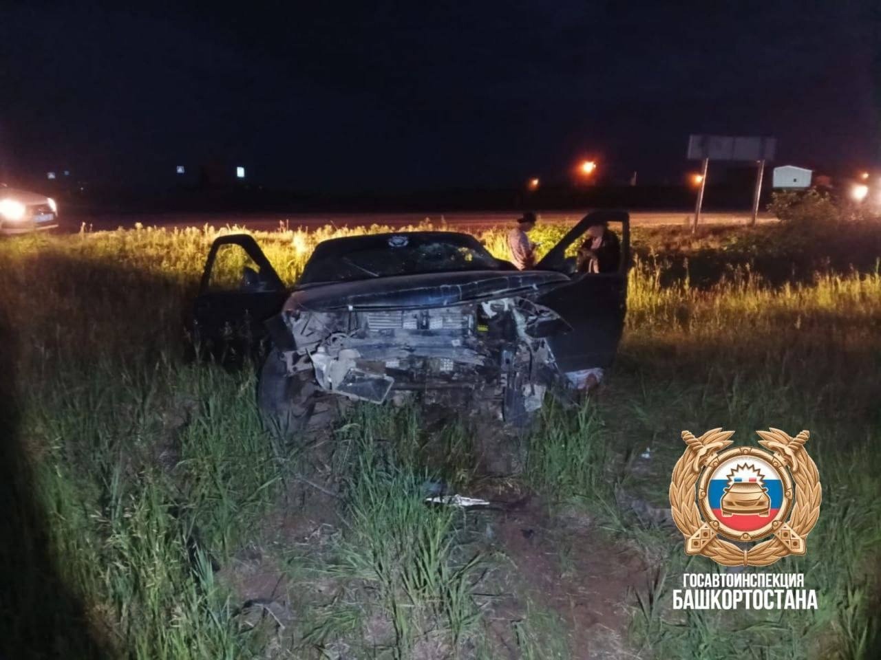 В Башкирии молодой водитель десятки улетел в кювет и погиб на месте