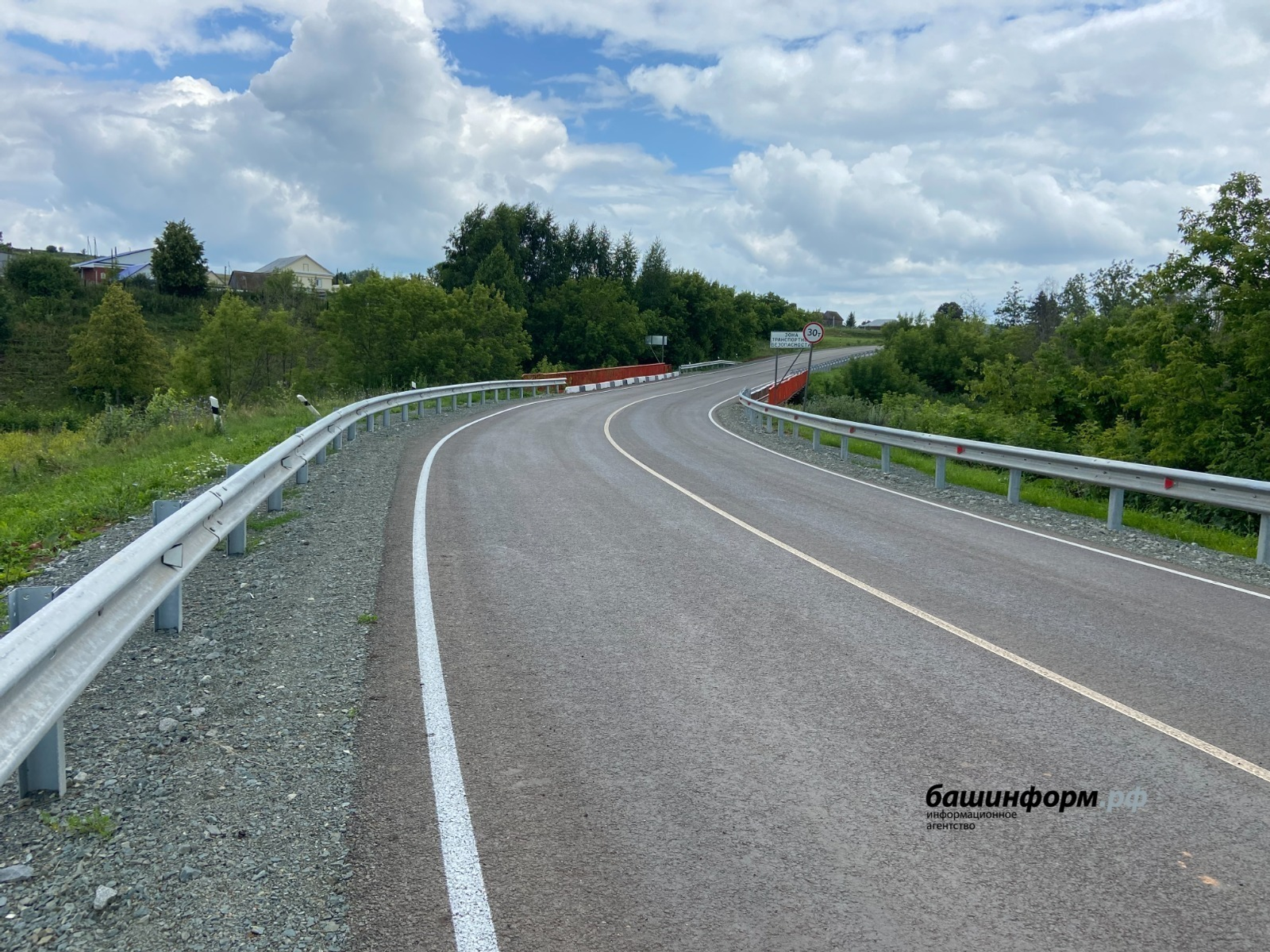 В Башкирии отремонтировали участок дороги Языково – Балышлы – Чишмы