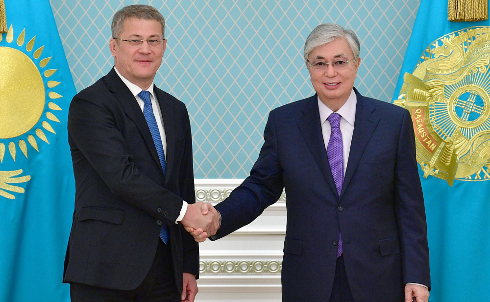 Радий Хабиров и  Президент Казахстана Касым-Жомарт Токаев провели рабочую встречу