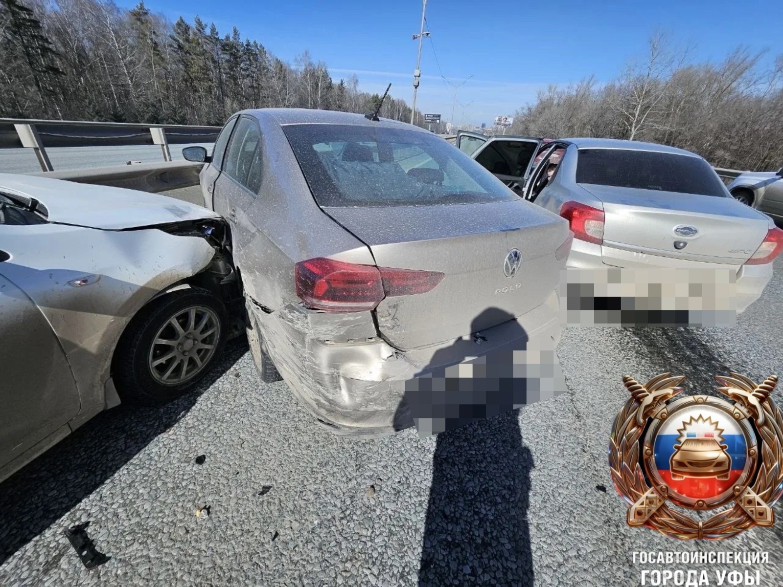 В Уфе в массовом ДТП пострадал один человек