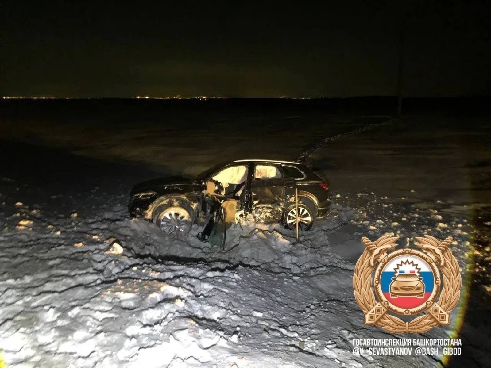 Четыре авто столкнулись в Башкирии